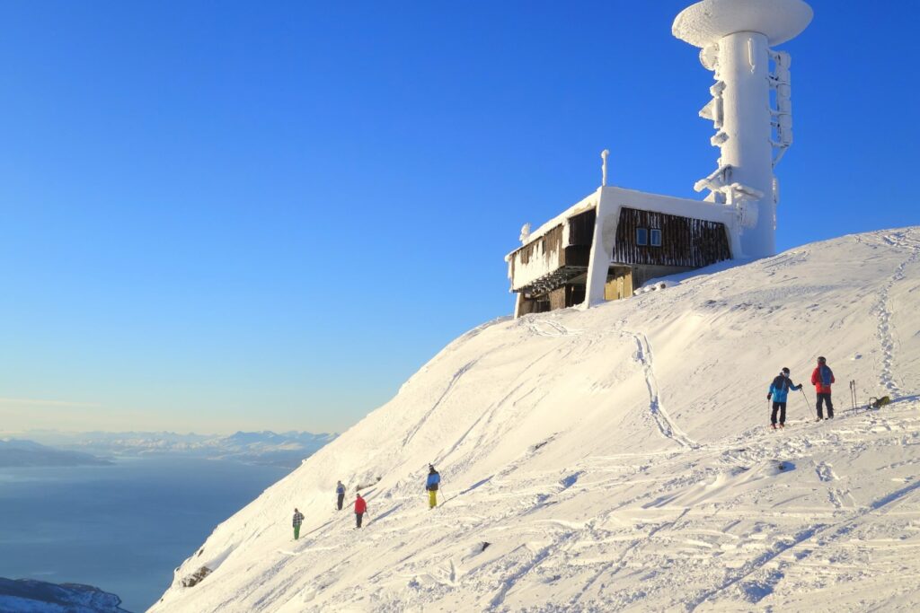 Skiing in Narvik