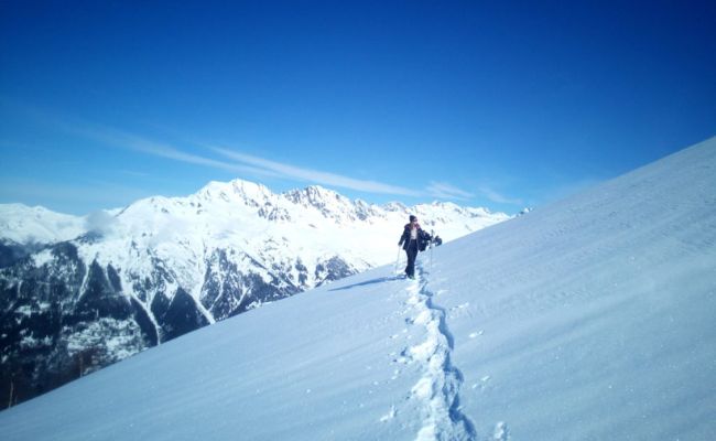 Non skiers in Vaujany