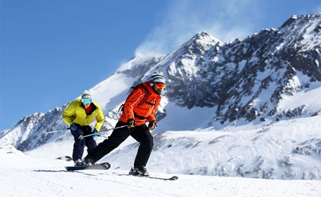 Skiing in Vaujany