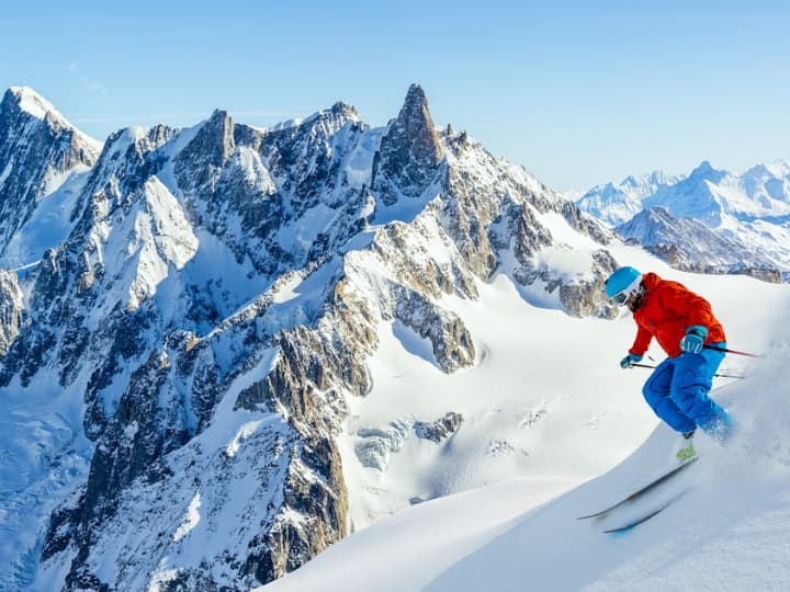 Off-piste in Chamonix