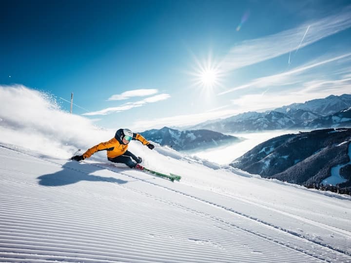 Skier in Morzine