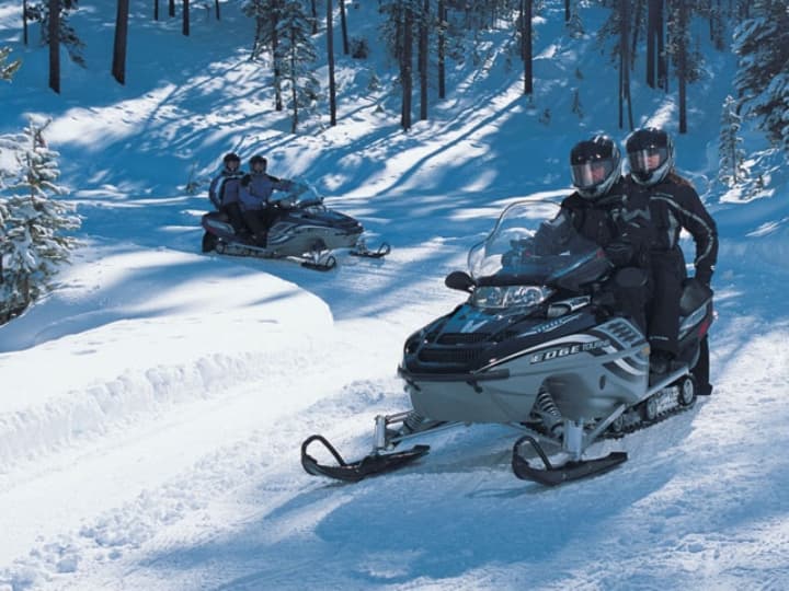 Snowmobiling