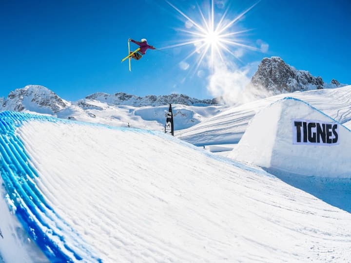 Jump park in Tignes