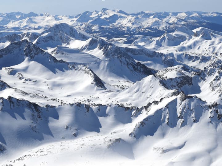 Snowy Sierra Nevada.