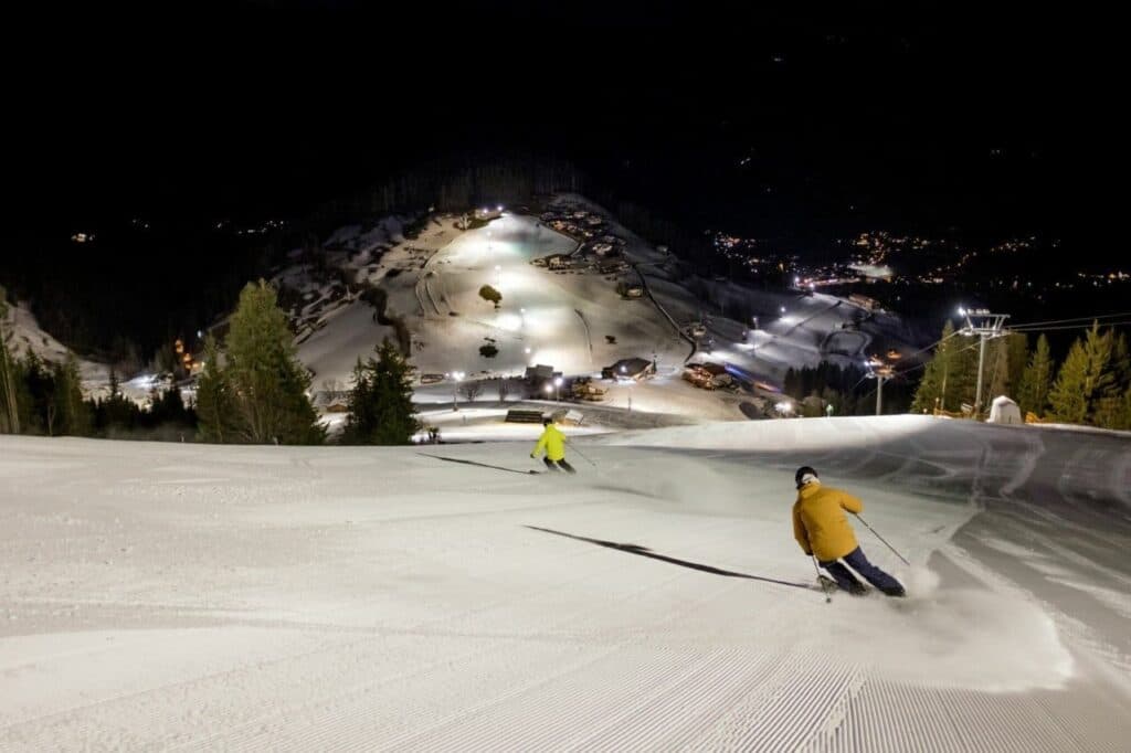 Söll night skiing